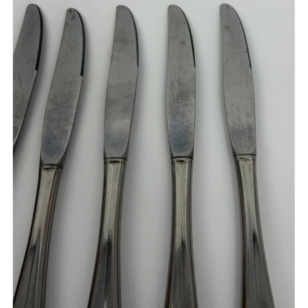 Oneida USA Gala Impulse Dinner Knives Set of 7 Stainless Steel Flatware 9